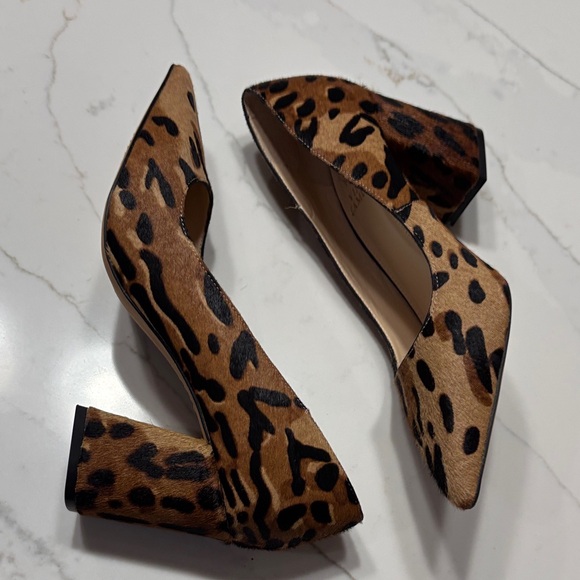 Vince Camuto Animal Print Block Heels - Picture 7 of 12